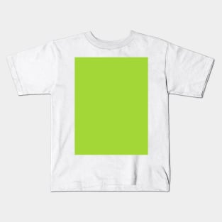 preppy modern summer spring pastel mint Lime Green Kids T-Shirt